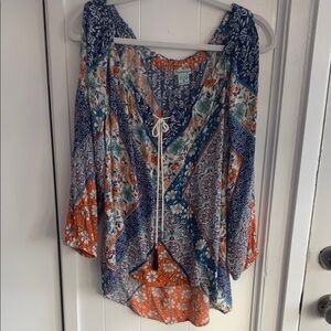 Floral Bohemian Women's Top - Multicolor